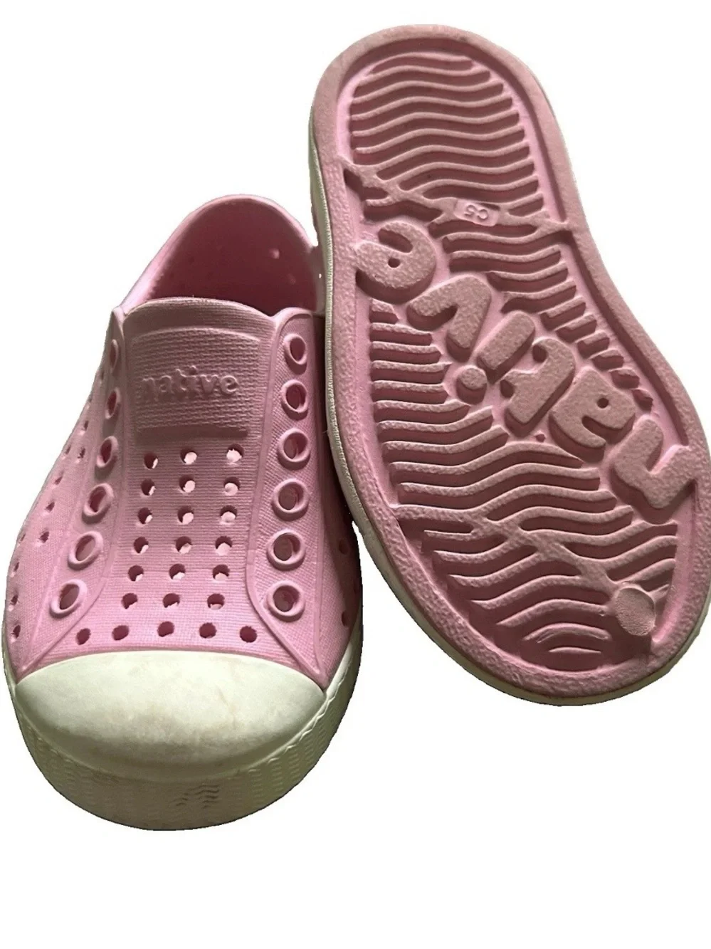 Toddler Girl Native Pink Slip On Summer Water Shoes Size 5